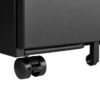2 Drawer File Cabinet With Lock, Metal Under Desk Rolling Filing Cabinet Fits Letter / Legal / A4 Size For Home Office, Mobile Filing Cabinet - Black - Image 9
