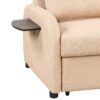 Versatile Pull Out Sofa Sleeper 3 In 1 With Wing Table & USB Charge Linen, Compact Design - Beige - Image 24