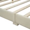 Queen & Twin Long Size Upholstered Platform Bed, Mother & Child Bed - Beige - Image 11
