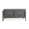Brava - X Back Right Corner Bench (Set of 2) With Water Resistant Cushions - Dark Gray - Image 6
