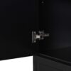 Stylish Bathroom Storage Cabinet With 2 Laundry Baskets And Drawer - Black - Image 22