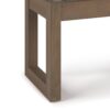 Milltown - Footstool Small Ottoman Bench - Mink Brown - Image 5