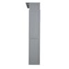 Queen Size Murphy Wall Bed With Shelves And LED Lights - Gray - Image 6