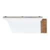 Hillcrest - V Shaped 4 Piece Sof Set With Coffee Table Cushions, Sandblast Finish - White - Image 7