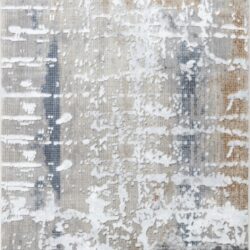Textures - 2'7" X 7' Polypropylene Area Rug - Multi / White
