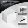 Modern 24" Bathroom Vanity, Suitable For Small Bathroom Spaces - White Oak - Image 7