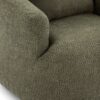 360° Swivel Chair, Chenille Upholstered Barrel Sofa Chair With Throw Pillow, For Living Room, Office - Green - Image 21
