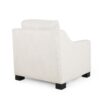 Nightowl - Upholstered Club Chair With Sloped Arms And Wood Legs - Beige - Image 6