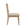 Armless Dining Chair With Cane Back And Upholstered Seat (Set of 2) - Light Brown - Image 10