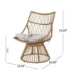 Elaine - Chair & Side Table - Light Brown - Image 6