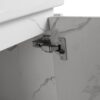 Wall Mounted Bathroom Vanity With Ceramic Sink And Storage Cabinet - Carrara White - Image 20