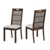 2 Pieces Set Dining Side Chair Rustic Modern Farmhouse Design Retro Design Easy To Assembly - Antique Dark Oak - Image 10