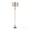 Ashland - Contemporary Floor Lamp Laser Cut - Polished Nickel / White - Image 2