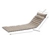 Outdoor Lounge Chair Cushion Replacement Patio Funiture Seat Cushion Chaise Lounge Cushion (Set of 2) - Khaki - Image 3