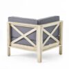 Brava - X Back Right Arm Chair - Light Gray - Image 5