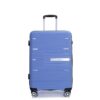 Hardshell Suitcase Double Spinner Wheels Pp Luggage Sets Lightweight Durable Suitcase With Tsa Lock, 3 Piece Set (20/24/28) - Purplish Blue - Image 8