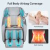 Bosscare - 2023 New Massage Chairs With Ai Voice Control Shiatsu Recliner - Gray - Image 9