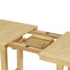 Topmax - 7 Piece Traditional Extendable Dining Table Set With Butterfly Leaf And 6 Upholstered Dining Table Set - Natural - Image 13