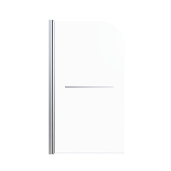 Frameless Shower Doors For Bathtub, 1 / 4" SGCC Tempered Glass - Chrome Finish