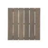 Halcyon - Outdoor Side Table With Slat Design And Acacia Wood Frame - Gray - Image 6