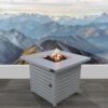 Propane Fire Pit Table - Antique Gray White - Image 2