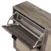 4 Door Shoe Rack, Freestanding Modern Shoe Storage Cabinet, For Entryway - Dark Gray - Image 16
