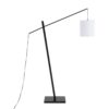 Arturo - Contemporary Floor Lamp - Black / White - Image 3