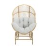 Palos - Outdoor Wicker Glider Chair - Light Brown - Image 4
