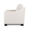 Nightowl - Upholstered Club Chair With Sloped Arms And Wood Legs - Beige - Image 7