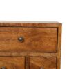 4 Drawer Multi Bedside Table - Chestnut - Image 6