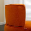360 Degree Swivel Cuddle Barrel Accent Sofa Chair, Fluffy Round Armchair - Orange - Image 10