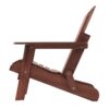 Oversize Outdoor Folding Adirondack Chair, Patio Chair For Garden Backyard Porch Pool Deck Firepit - Coffee - Image 10