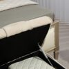 Upholstered Fabric Storage Ottoman Bench With Safety Hinge For Bedroom & Living Room - Beige - Image 18