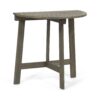Outdoor 3 Pieces Half Round Folding Bistro Set: Weather Resistant, Space Saving - Gray - Image 5