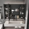Aluminium Medicine Cabinet Mirror With LED Light And Defogging Function - Gray - Image 15