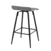 Ale - Contemporary Fixed Height Counter Stool (Set of 2) - Black / Gray - Image 4