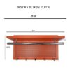 Esyspot - Metal Powder Coating Hook Wall Mounted With Shelf - White - Image 2