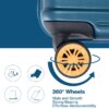 Carry On Luggage Airline Approved Carry On Suitcase With Tsa Approved Carry On Luggage With Wheels Carry On Bag Hard Shell Suitcases - Blue - Image 10