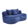 Bean Bag Sofa Lazy Sofa Durable Comfort Lounger High Back Chair For Adults And Kids, Indoor & Outdoor - Navy - Image 17