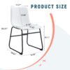 (Set of 4) Classic Chairs, A Stylish Seat Perfect For Modern Minimalist And Industrial Style Environments - White - Image 3