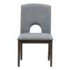 Topmax - 5 Piece Modern Extendable Round Dining Table Set With Removable Leaf For Small Places - Espresso / Gray - Image 15