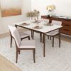 Laura - Mid-Century Modern Dining Chair (Set of 2) - Beige - Image 10