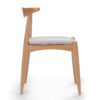 Candescent - Dining Chair With Curved Back And Wood Frame (Set of 2) - Beige - Image 7