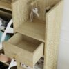 Natural Bohemia Style Shoe Cabinet, Shoe Rack Cabinet With 3 Rattan Flip Drawers, 3 Square Shelves And 1 Storage Drawer, Shoe Organizer With Mulit Storage Space And Hooks For Hallway, Entryway - Natural - Image 17