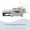 3 In 1 Pull Out Sofa Sleeper With Wing Table And USB Charge - Gray - Image 6