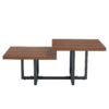 Perfectly Integrating Modern And Scandinavian Styles Double Deck Coffee Table - Walnut - Image 10
