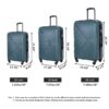 3 Piece Luggage Sets Lightweight Suitcase With Two Hooks, Spinner Wheels, Tsa Lock, (20/24/28) - Dark Green - Image 18