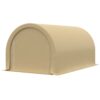 Outsunny - 10' x 16' Carport, Heavy Duty Portable Garage Storage Tent With Large Zippered Door, Anti-Uv Pe Canopy Cover For Car, Truck, Boat, Motorcycle, Bike, Garden Tools, Outdoor Work - Beige - Image 10