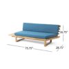 Mirabelle - 2 Seater Sofa Left - Teal - Image 2