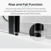 Frameless Folding Shower Doors For Bathtub - Matte Black - Image 5